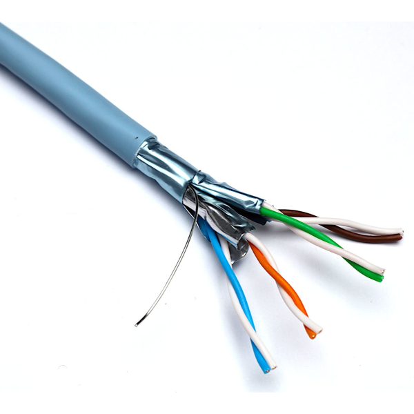 100 996 EXCEL CAT6a F FTP CABLE LSOH 500M ICE BLUE