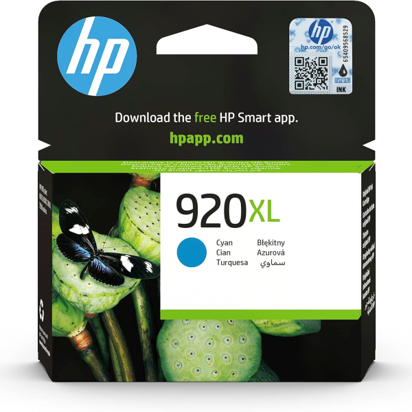 CD972AE HP 920XL High Yield Cyan Original Ink Cartridge