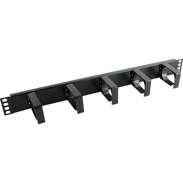 100 586 EXCEL 1U CABLE MANAGEMENT BAR BLACK PLASTIC RINGS
