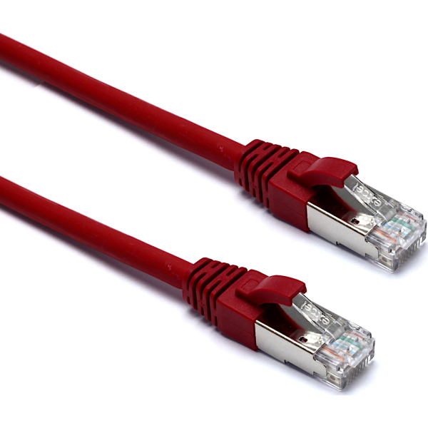 100 165 EXCEL CAT6a FFTP LSOH PATCH LEAD BOOTED 5M RED