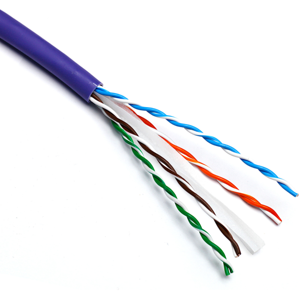 100 080 EXCEL CAT6 U UTP 24 AWG CABLE 305M VIOLET Dca
