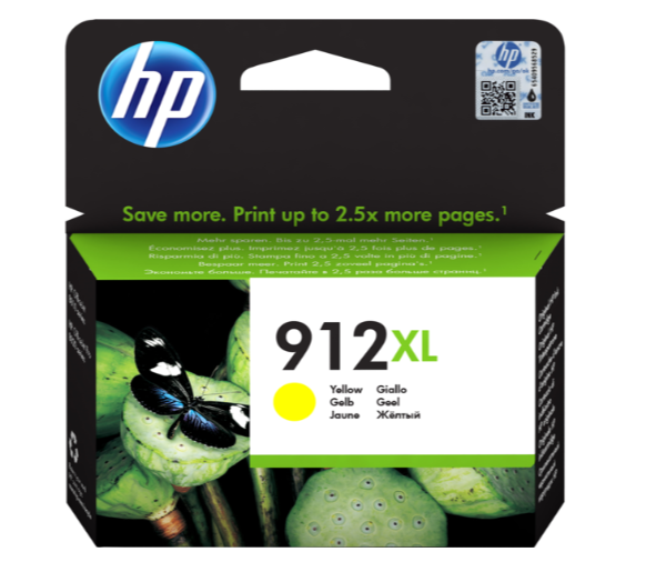 3YL83AE HP 912XL High Yield Yellow Original Ink Cartridge