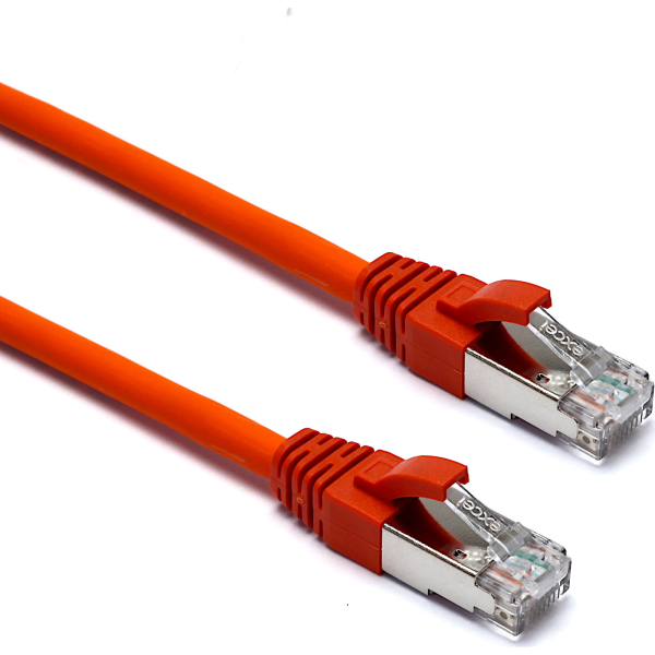 101 148 EXCEL CAT6A 1 5M FFTP LSOH PATCH LEAD ORANGE