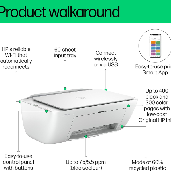 6W7E6C HP Deskjet IA 2876 Cement