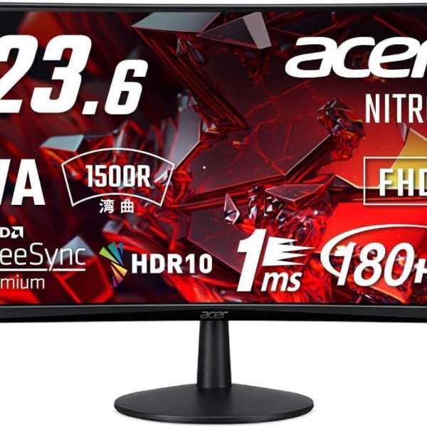UM UE0EE 301 Acer Nitro ED240Q S3 23 6 FHD Curved Gaming Monitor