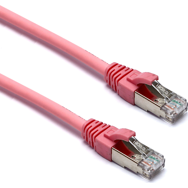 101 147 EXCEL CAT6A 1 5M FFTP LSOH PATCH LEAD PINK