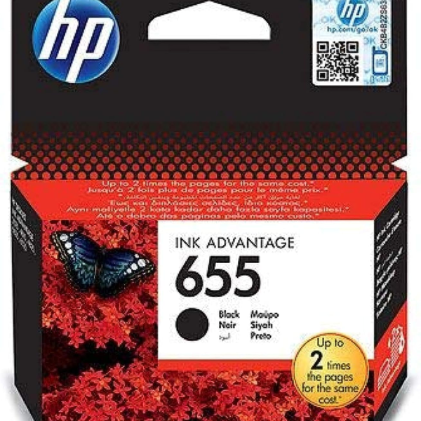CZ109AE HP 655 Black Original Ink Advantage Cartridge