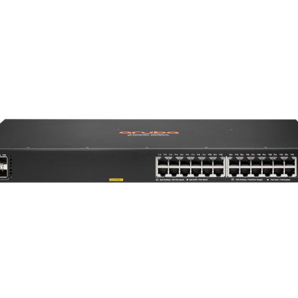 HPE JL677A Aruba 6100 24G Class4 PoE 4SFP 370W Switch