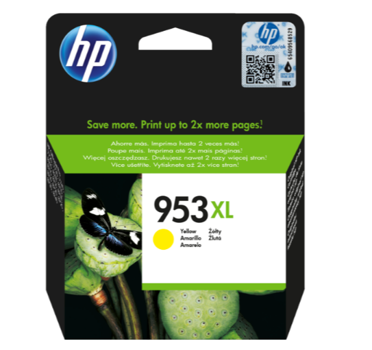 F6U18AE HP 953XL High Yield Yellow Original Ink Cartridge