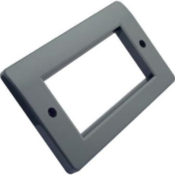 100 271 EXCEL OFFICE DOUBLE GANG FACEPLATE w 2xHALF BLANKS