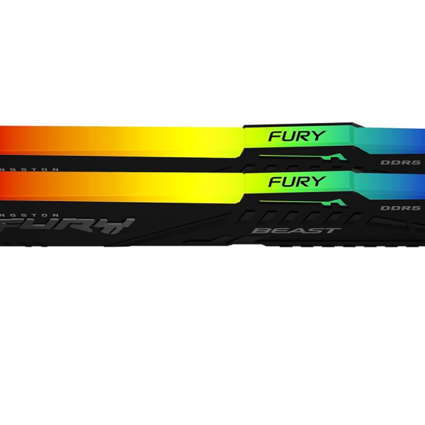 32GB 5600MT s DDR5 CL40 DIMM Kit of 2 FURY Beast RGB XMP