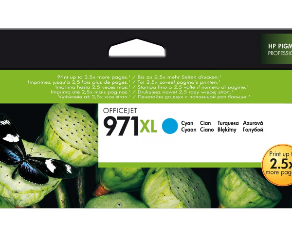 CN626AE HP 971XL High Yield Cyan Original Ink Cartridge