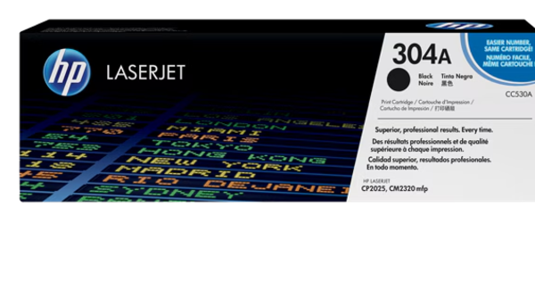 CC530A HP 304A Black Original LaserJet Toner Cartridge