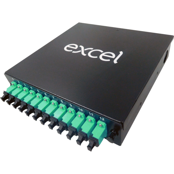 208 219 Enbeam 12 LC Dplx MM Aqua din rail box