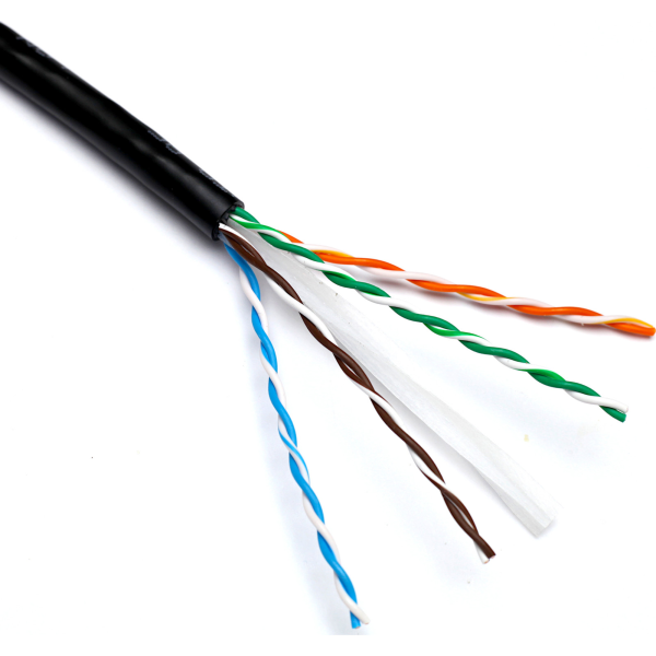 100 100 EXCEL CAT6 UTP EXTERNAL GRADE PE CABLE 305M BLACK
