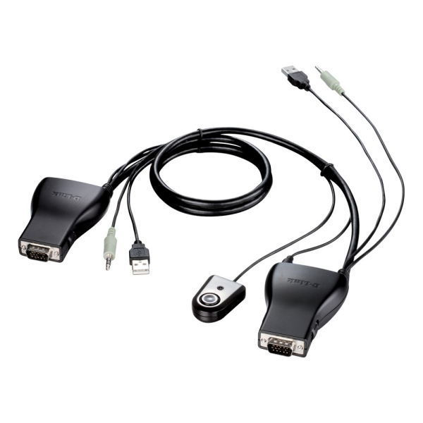 D Link 2port KVM Switchwith Audio Support KVM222
