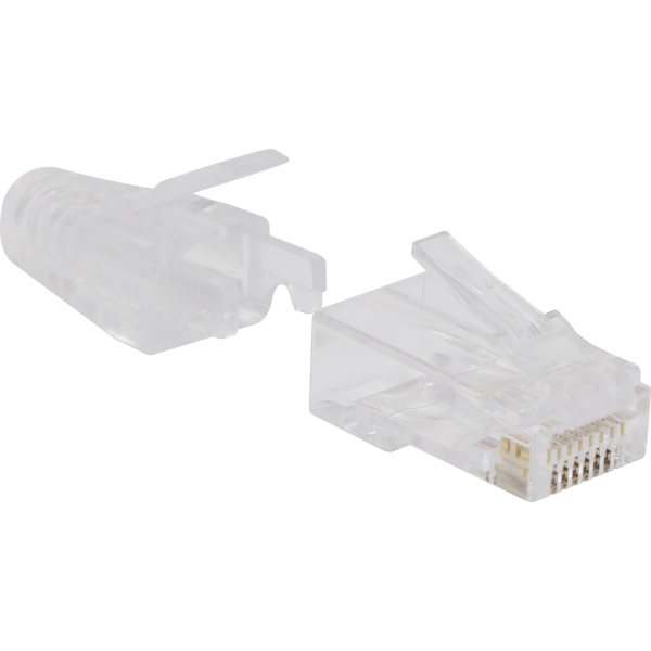 100 117 100 Fast RJ45 Plug HD Boots for UUTP C5e C6 Cbl PK100