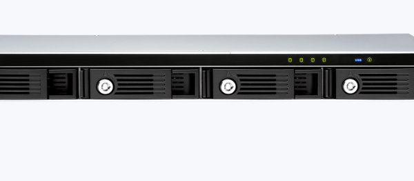 QNAP TR 004U 4 bay 1U 12 short depth rackmount NAS