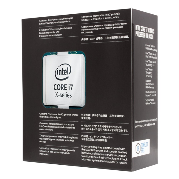 Intel Cpu I7 7800X Box