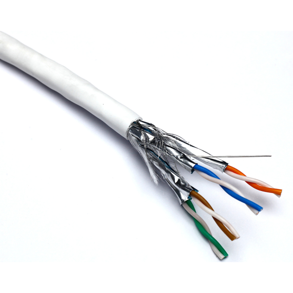 100 914 EXCEL CAT6A S FTP 500M WHITE Dca