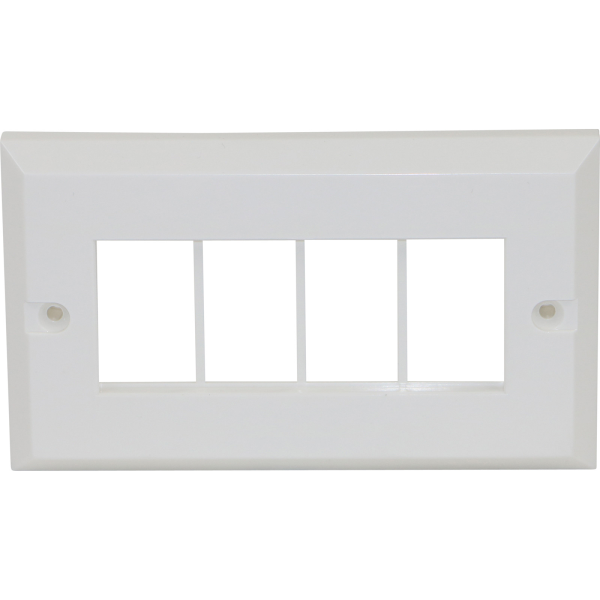 100 671 EXCEL 6C DUAL GANG PLATE UPTO 4 MODULES