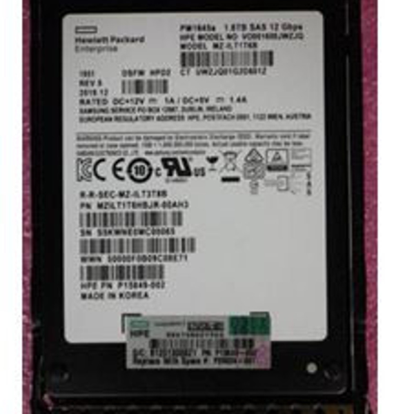 P19915 B21 HPE 1 6TB SAS MU SFF SC PM1645a SSD