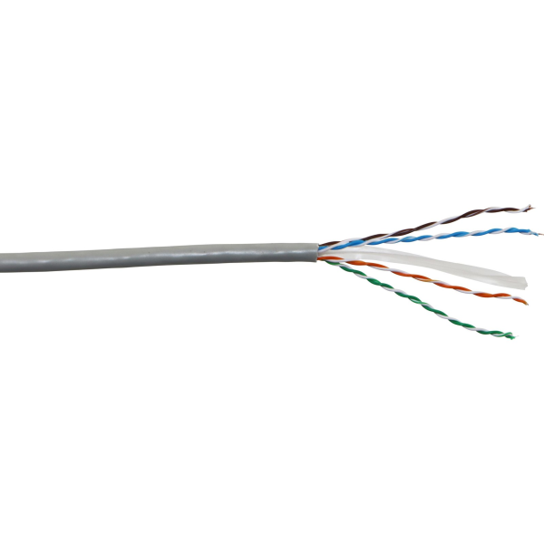 100 069 EXCEL CAT6 U UTP 24 AWG CABLE PVC 305M GREY