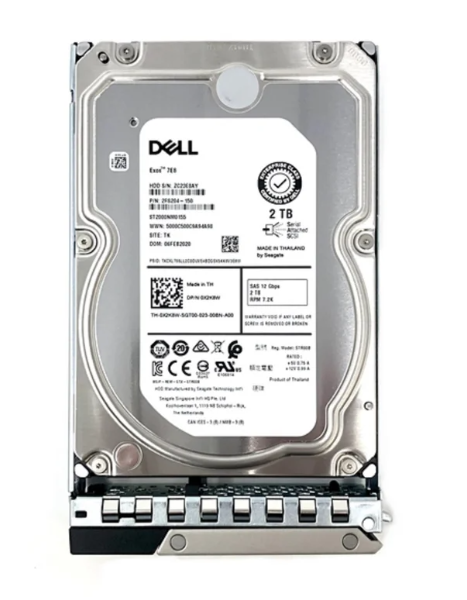 Dell 2TB NLSAS Hard Drive 7 2K RPM 12Gbps 3 5in Hot Plug