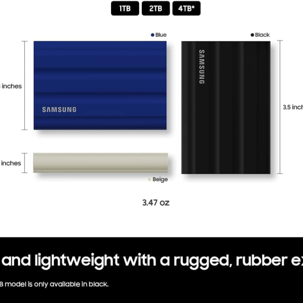 MU PE4T0S AM Samsung T7 Shield MU PE4T0S SSD 4 TB USB 3 2 Gen 2
