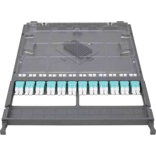 208 122 Enbeam HD 12P 24F LC OM3 Cassette Loaded with Duplex LC Adaptors