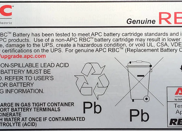 APC UPS Battery Replacement Cartridge or Smart UPS RBC23