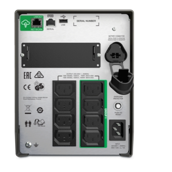 SMT1000IC APC Smart UPS Line Interactive 1000VA Tower 230V 8x IEC C13 outlets