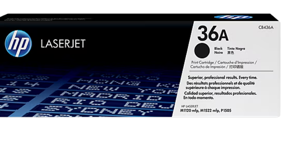 CB436A HP 36A Black Original LaserJet Toner Cartridge