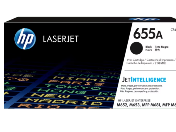 HP 655A Black Original LaserJet Toner Cartridge CF450A