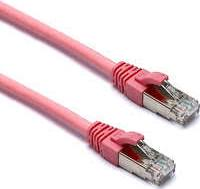 101 137 EXCEL CAT6A 0 3M FFTP LSOH PATCH LEAD PINK