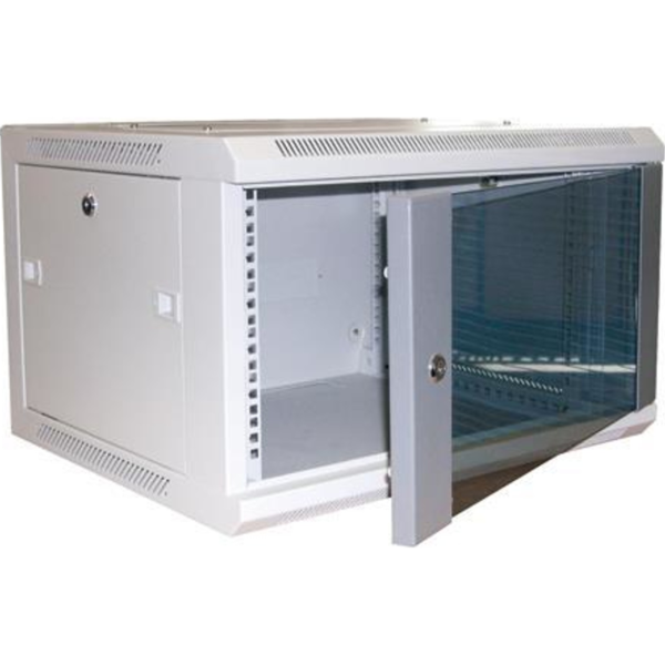 WBFP6 6SG EXCEL 6U 600MM DEEP WALL BOX FLAT PACK GREY