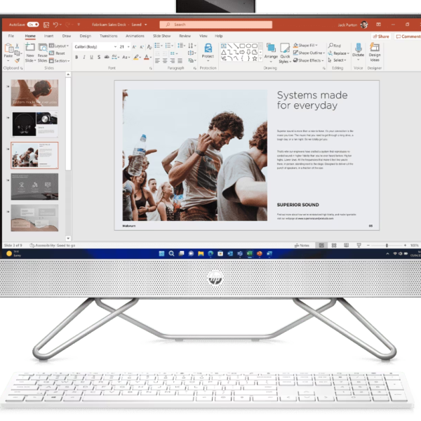 AIO HP 240 G9 INTEL CORE I7 12TH GEN 16GB 512GB SSD 24 INCH DOS NEW WHITE