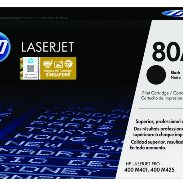 CF280XD HP 80X 2 pack High Yield Black Original LaserJet Toner Cartridges