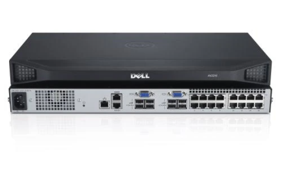 DELL DAV2216 G01 16 Port Analog Upgradable to Digital KVM Switch with 2 Local Users 1 Power Supply