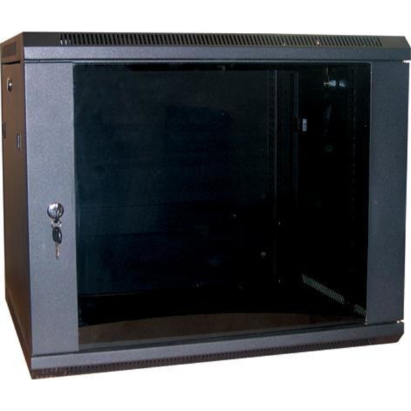 WBFP9 5SGB EXCEL 9U 500MM DEEP WALL BOX FLAT PACK BLACK
