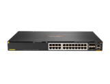 JL660A Aruba 6300M 24 port HPE Smart Rate1 2 5 5GbE Class 6 PoE and 4 port SFP56 Switch