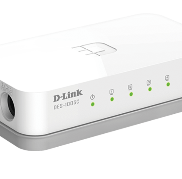 D Link 5 Port Switch Small Pack DES1005C