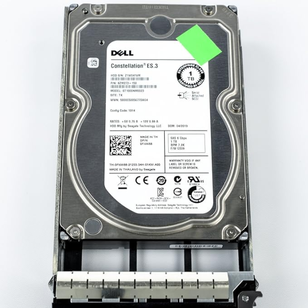 SS DEL4400085 1TB Near Line SAS 12Gbps 7 2K 3 5 Fully assembled Hot Plug Hard Drive
