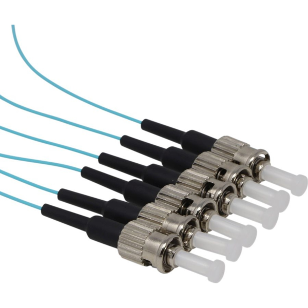 200 643 Enbeam Fibre Pigtail OM3 50 125 ST UPC Aqua 12 pack 1m