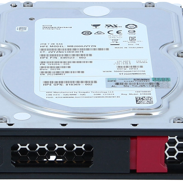 833926 B21 HPE 2TB SAS 12G Business Critical 7 2K LFF LP 1 year Warranty Multi Vendor HDD