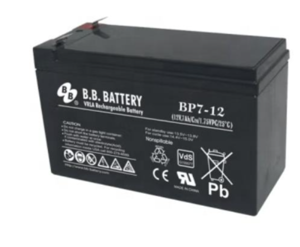 BB Battery12V 7AH AGM UPS Storage Battery 12V Lead Acid Battery BP7 12