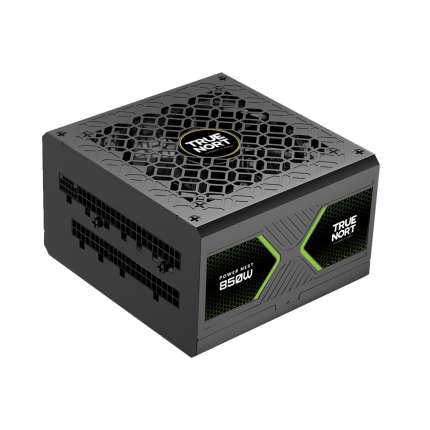 TrueNort 850W PSU 80 Plus Gold Certified Full Modular Power Supply ATX 3.1, PCIe 5.1, Efficient and Silent Performance Gaming Power Supply Compact 150mm Size, Black