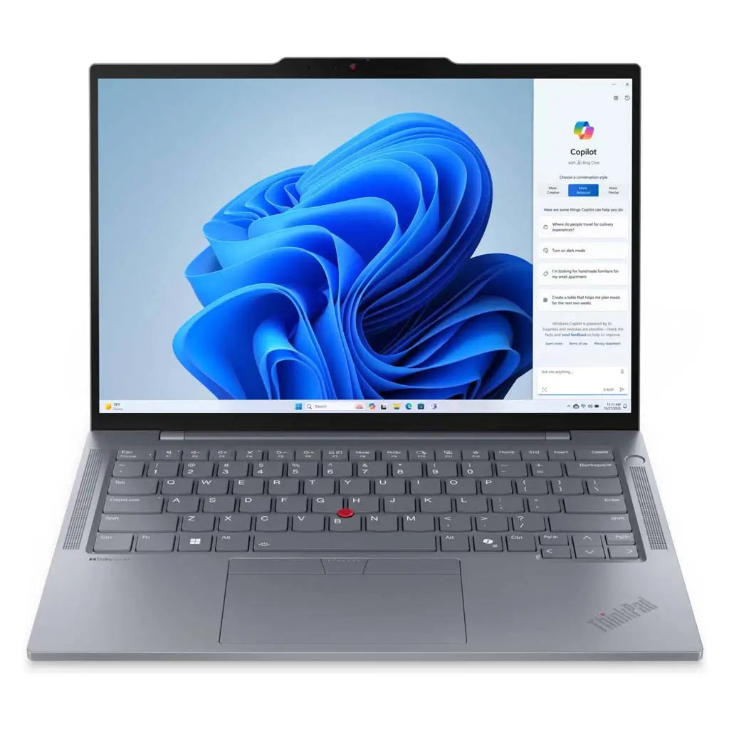 Lenovo ThinkPad T14s Gen 5 Laptop, Core Ultra 5 125U, 16GB RAM, 256GB SSD, 14-inch WUXGA IPS Display, English Keyboard, Windows 11 Pro, Grey | 21LS004EUS