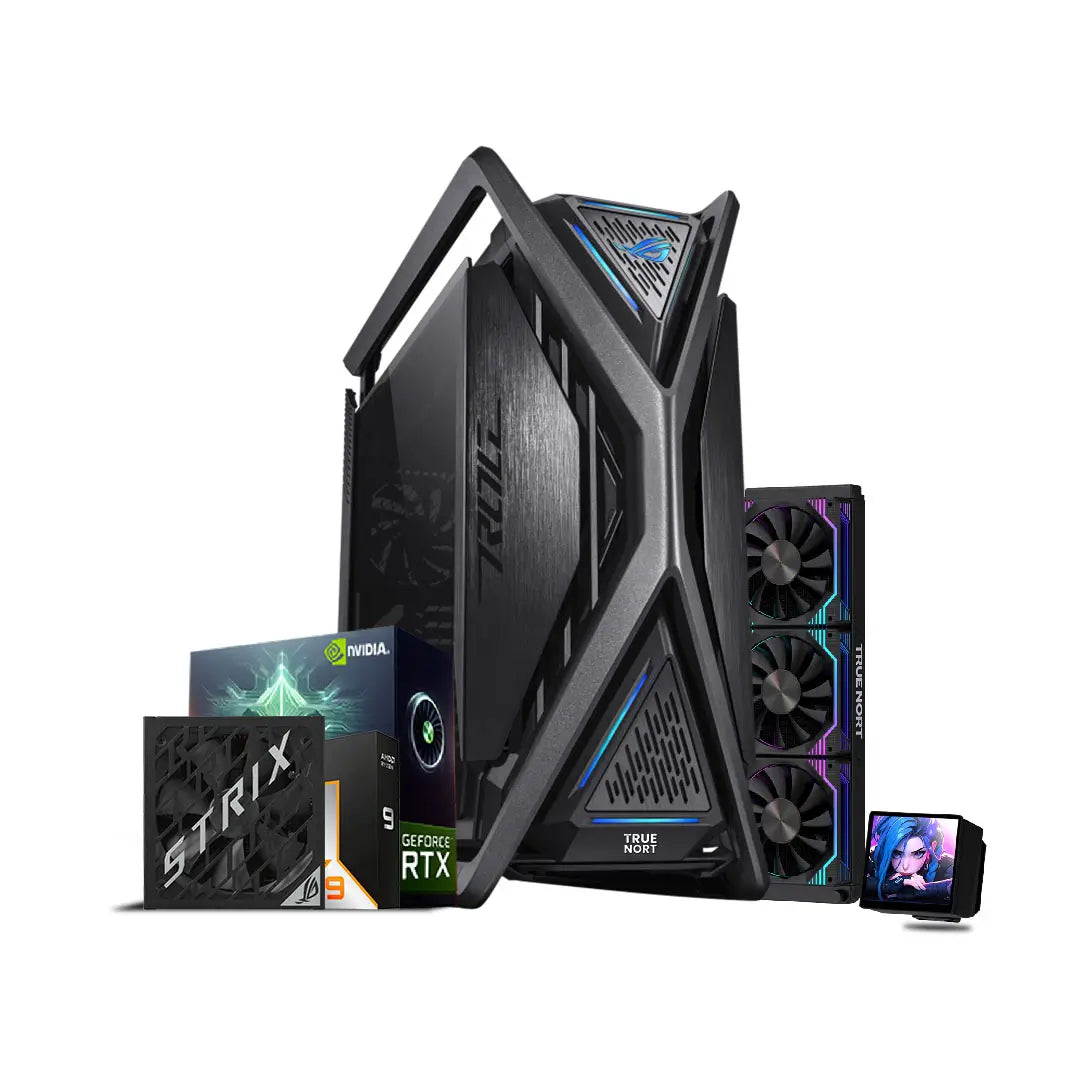 Gaming PC ROG, Ryzen 9 9950X3D, RTX 5090 32GB Graphics Card, 64GB RAM, 2TB SSD, 1200W 80 Plus Platinum PSU, Windows 11 Pro | 13-ITEM