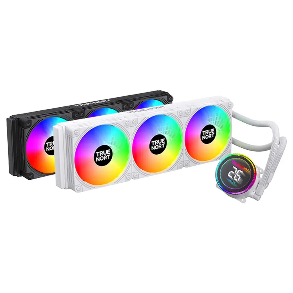 TrueNort 360Z ARGB AIO Liquid CPU Cooler, 360mm Radiator, Infinity Temperature Display With Pump, Triple ARGB Fans, Hydraulic Bearings Type, Intel/AMD CPU Socket Support | TN-360Z